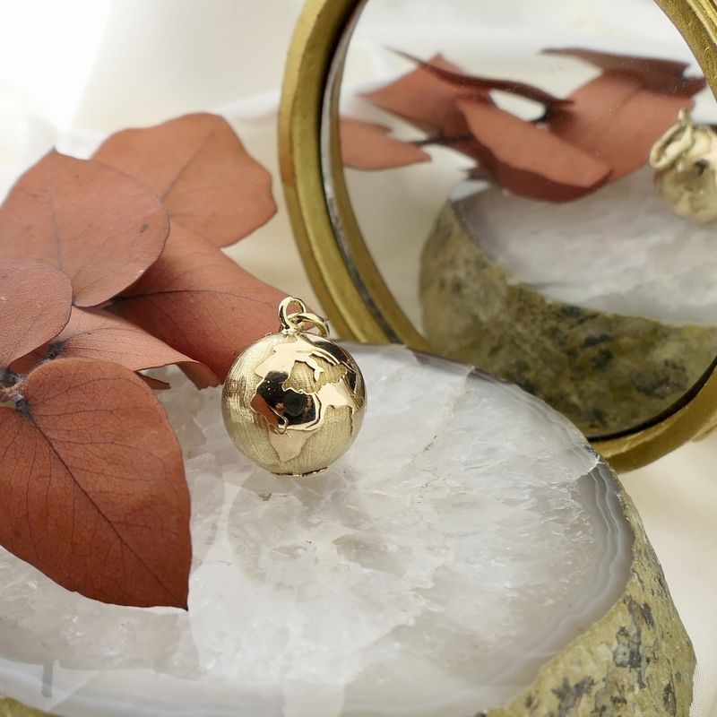 Image 2 of Golden globe pendant