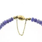 Image 2 of Gold beaded bracelet with amethyst