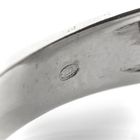 Image 8 of White gold ring with sapphire and diamonds 0.61 ct.