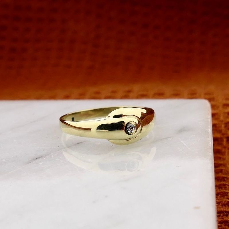 Image 2 of Gold Ring with Zirconia