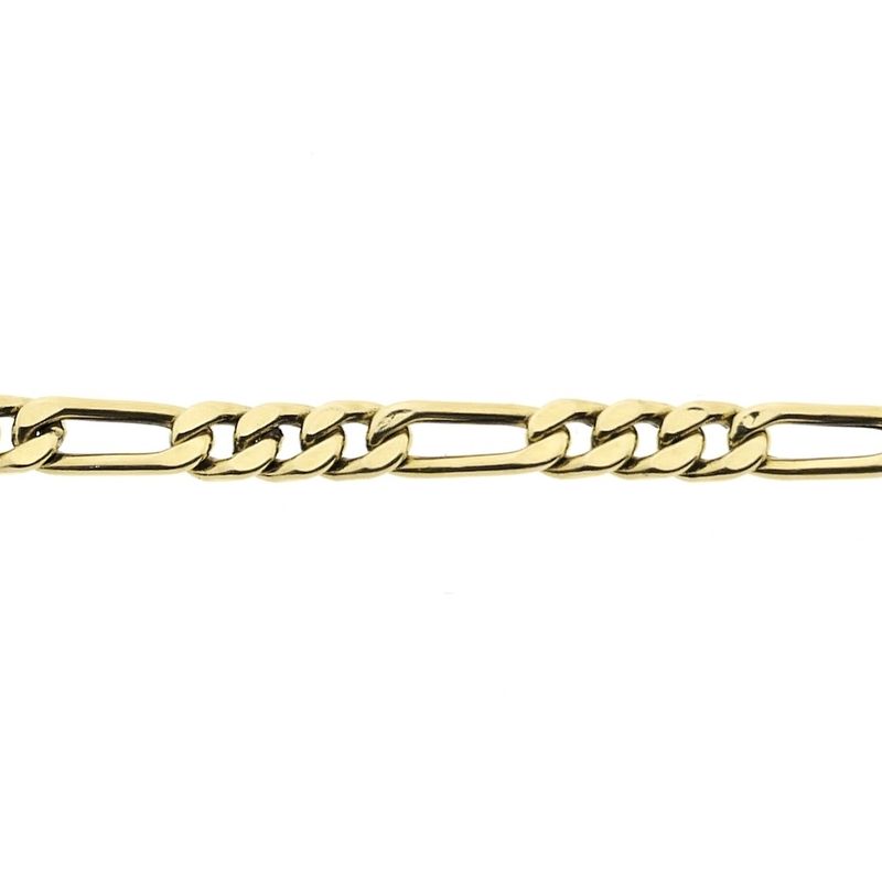 Image 5 of Gold Figaro link chain | 51 cm