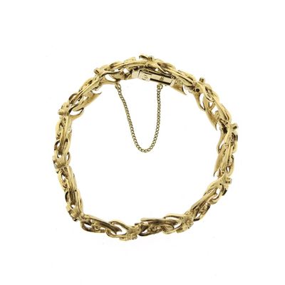 Image 2 of Gold bracelet with diamonds; 0.80 ct.