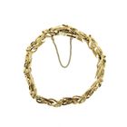 Image 2 of Gold bracelet with diamonds; 0.80 ct.