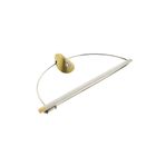 Image 2 of Platinum brooch with gold charm and diamonds; 0.80 ct.