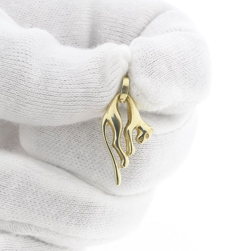Image 10 of Gold panther pendant