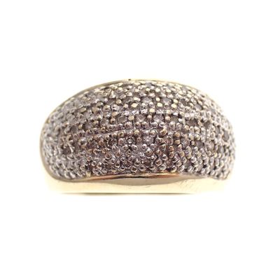 Image 2 of Exclusive gold ring pavé set with diamonds | 0.60 ct.