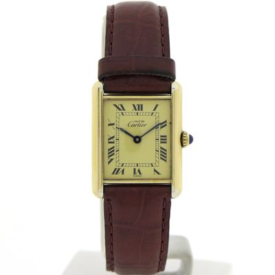 Image 1 of Cartier Tank 'Vermeil' 590005; Unisex horloge