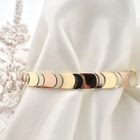 Image 3 of Tricolor gold link bracelet