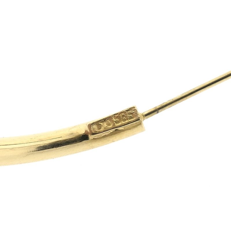 Image 4 of Vintage gold earrings; Ø 48.0 mm