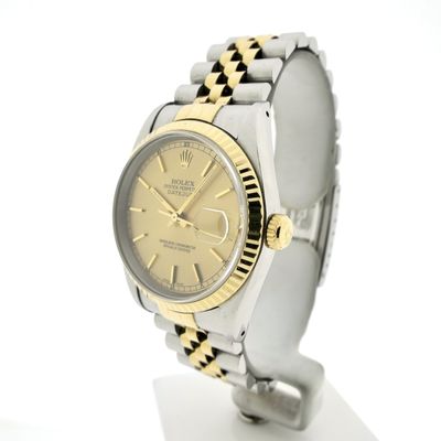 Image 2 of Rolex Datejust 36mm 16233; Automatic gold/steel watch