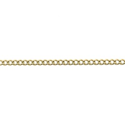Image 2 of Gold thin gourmet link chain