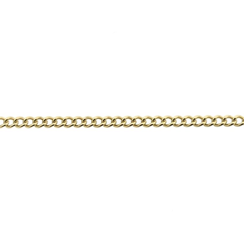 Image 2 of Gold thin gourmet link chain