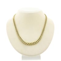 Gold gourmet link necklace