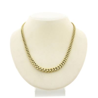 Image 1 of Gold gourmet link necklace