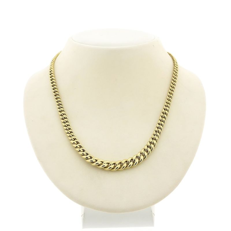 Image 1 of Gold gourmet link necklace