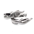 Image 6 of White gold earrings set with 0.12 ct. diamonds | Flame