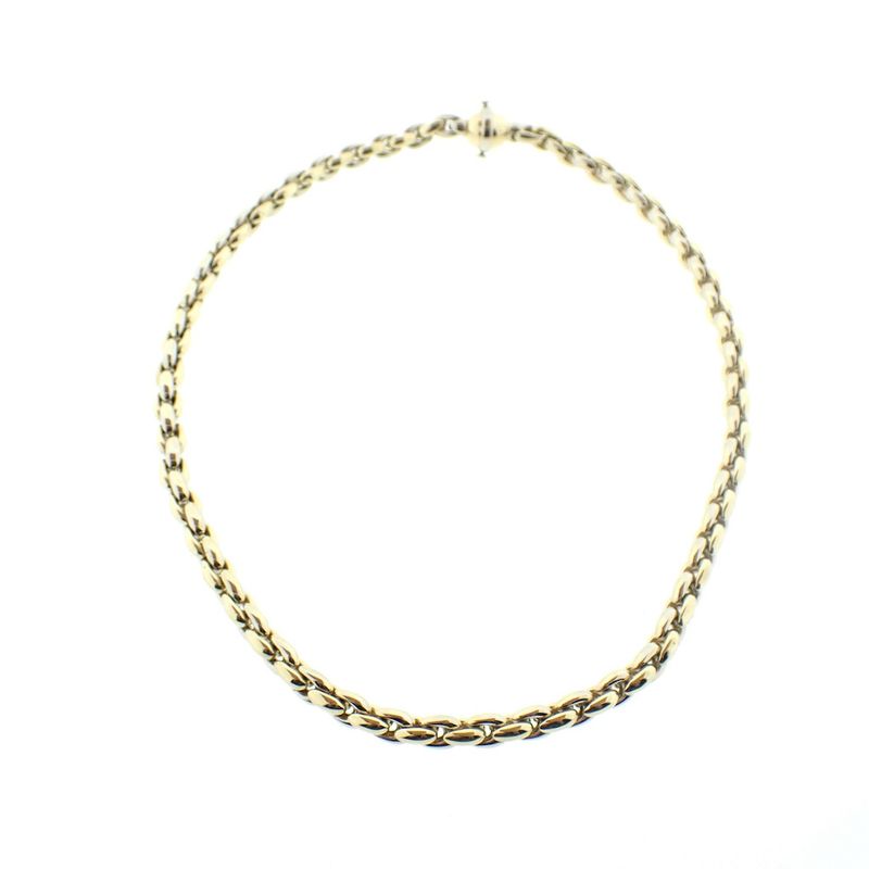 Image 6 of Two-tone gold link necklace