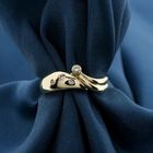 Image 9 of Gold subtle ring with zirconia