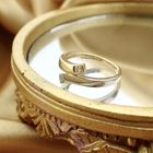 Image 2 of Two-tone gold ring with diamonds; Toi et moi