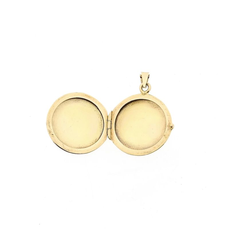 Image 11 of 14 Karat Gold Medallion Pendant