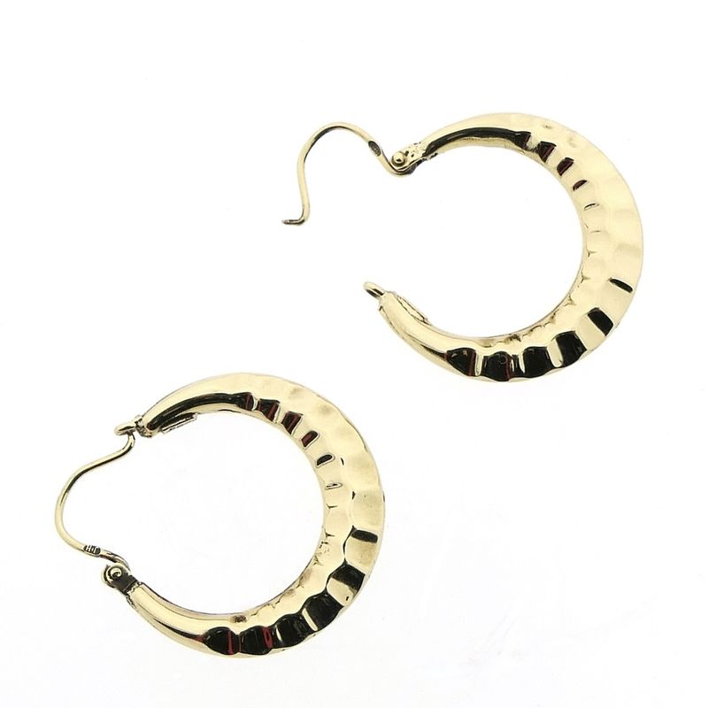 Image 4 of Gold subtle earrings | Ø 20.3 mm