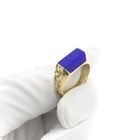 Image 8 of Gold signet ring with Lapis Lazuli