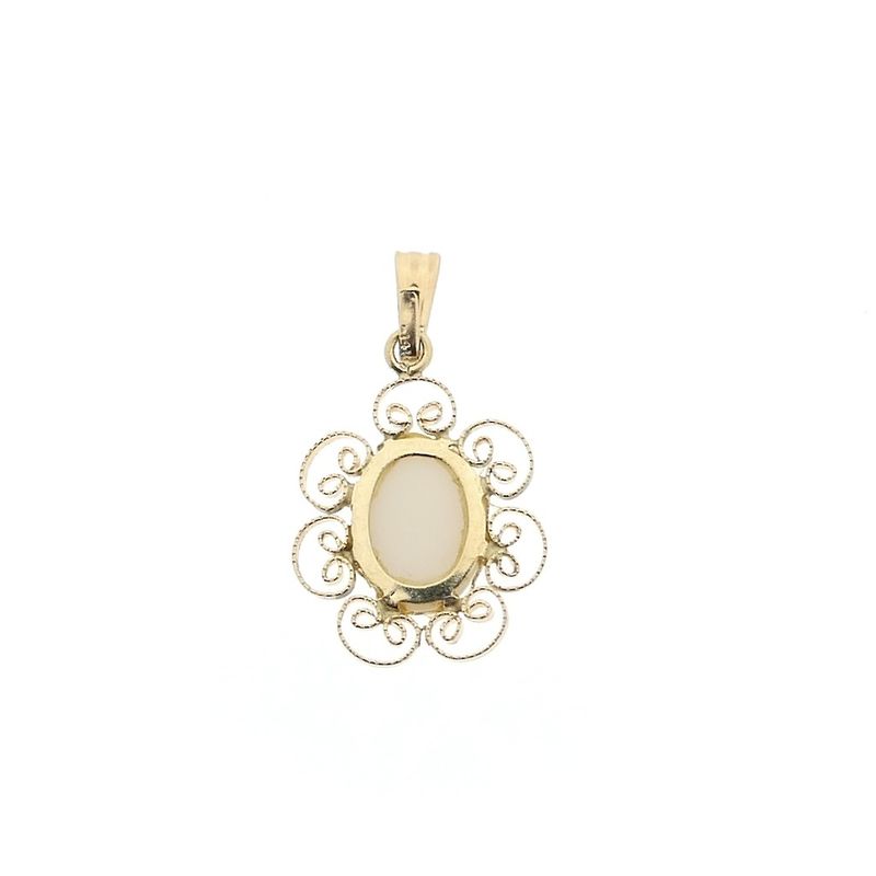 Image 5 of Gold pendant with precious opal | Vintage