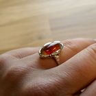 Image 7 of Vintage gold ring with carnelian bandagate