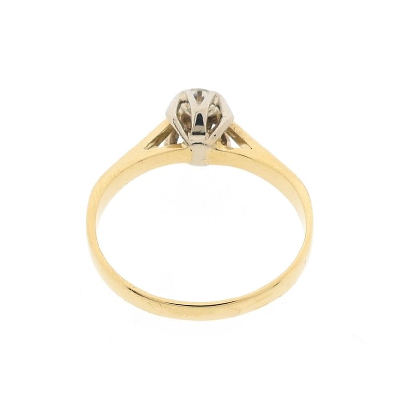 Image 5 of Gold solitaire ring with diamond | 0.20 ct.