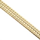 Image 3 of Gold flat gourmet link chain