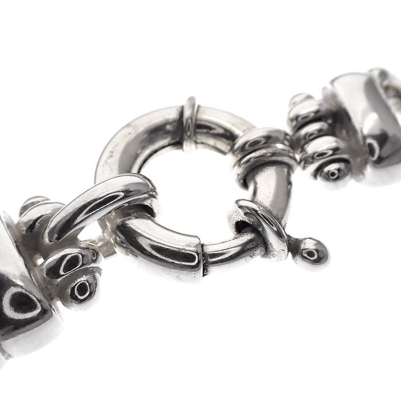 Image 4 of Silver robust gourmet link necklace | 45 cm