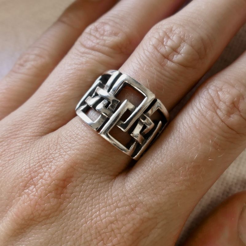 Image 4 of Silver wide ring