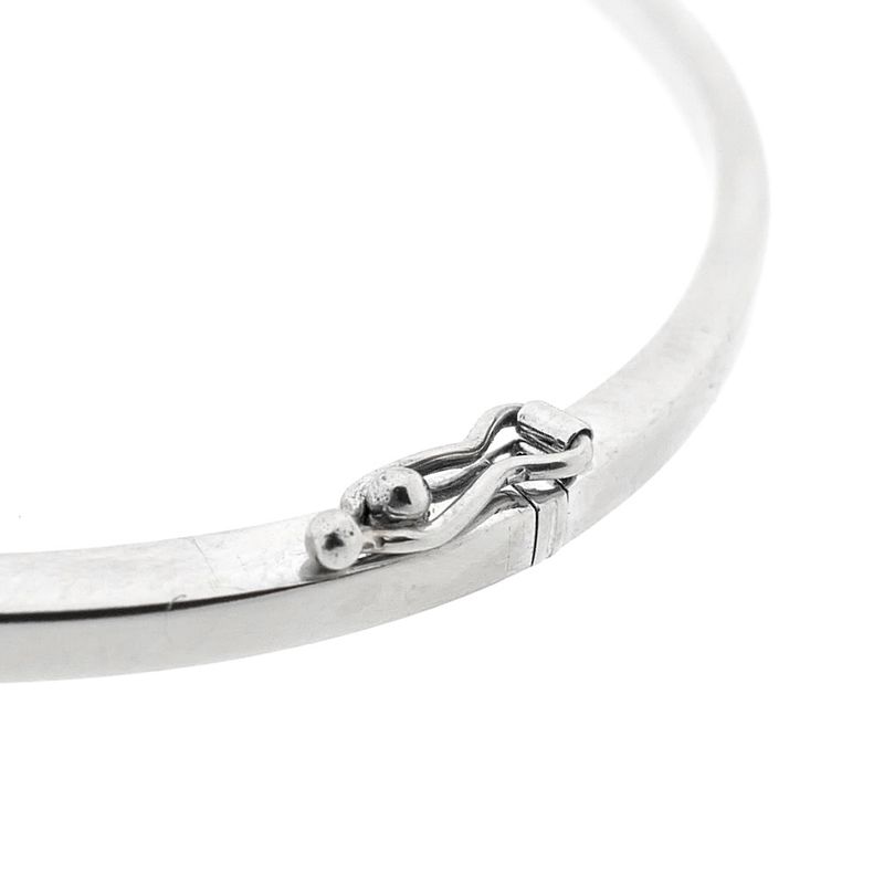 Image 5 of White gold bangle with 0.15 ct. diamond | Ø 60.7 mm