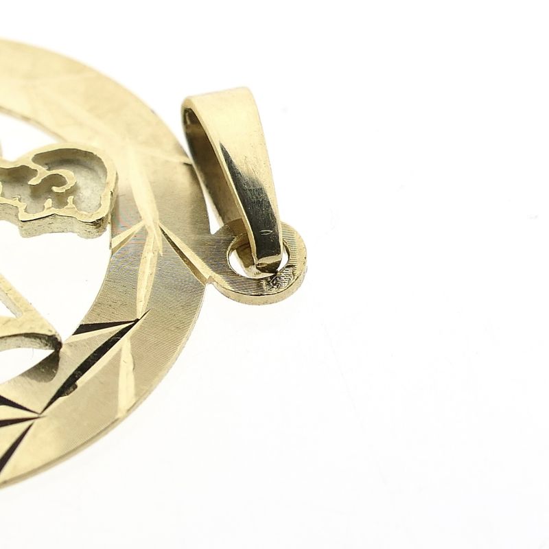 Image 8 of Gold Zodiac Pendant; Sagittarius