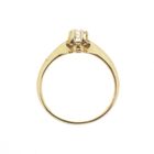 Image 5 of Gold solitaire ring with diamond; 0.17 ct.