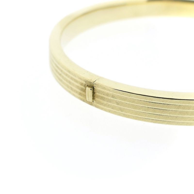 Image 4 of Vintage gold slave bracelet; Size M