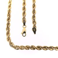 Gold twisted link chain