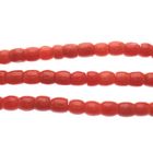 Image 5 of Blood coral bead necklace with gold clasp; Antique | 38 cm