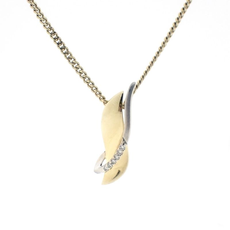 Image 4 of Two-tone fantasy pendant with diamonds | 0.045 ct.