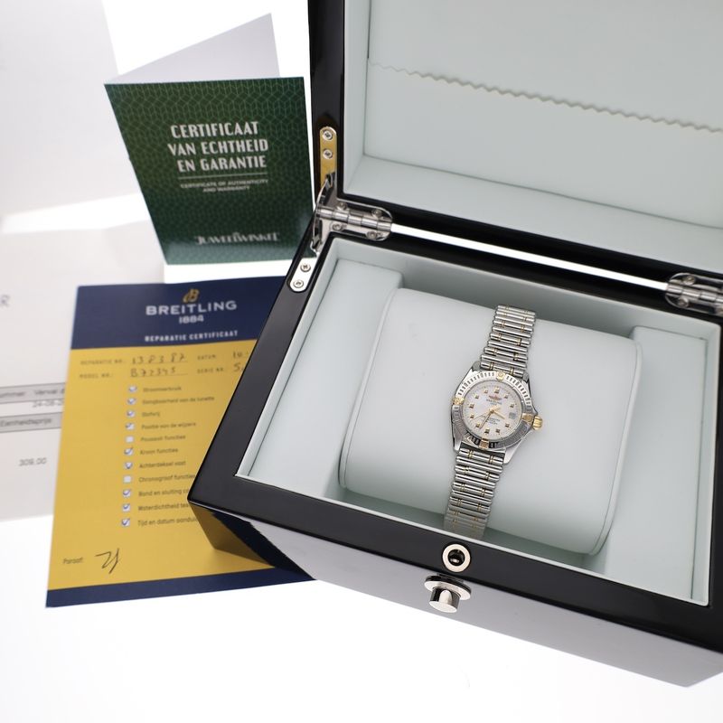 Image 9 of Breitling Callistino 'Mother of Pearl' Gold/Steel Women's Watch