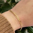 Image 8 of 9 carat Figaro link bracelet | 18.5 cm