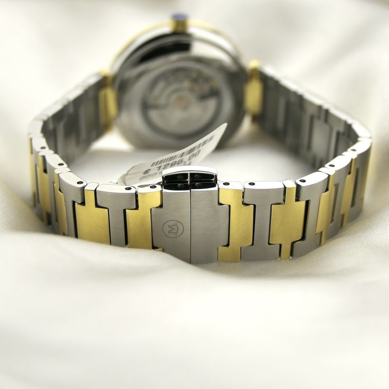 Image 11 of Movado Museum Classic; Two-tone automatic women's watch with black dial; 0607679