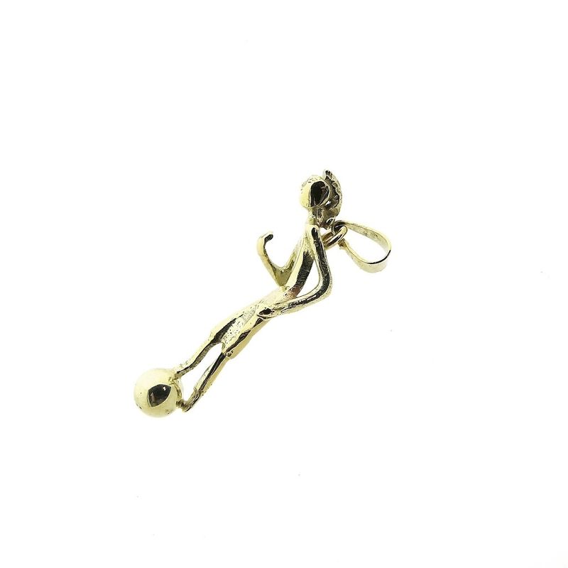 Image 5 of Gold pendant of a football player