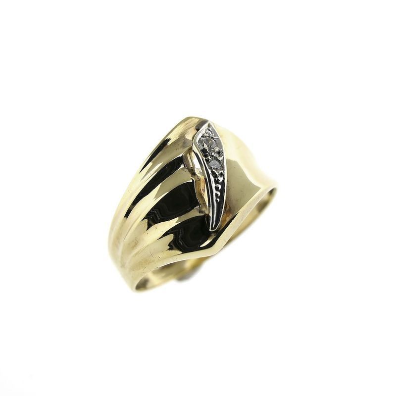 Image 1 of Gold fantasy ring with zirconia