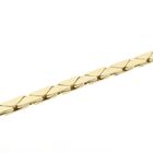 Image 6 of Gold cobra link necklace with fixed pendant | 46 cm