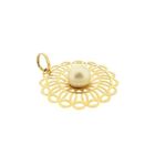 Image 3 of 18 carat gold pendant with pearl