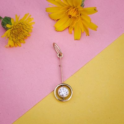 Image 2 of Gold pendant with diamond | 0.20 ct.
