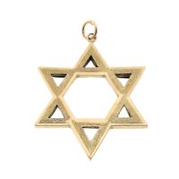 Large gold pendant of a Star of David