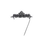 Image 6 of Silver Zeeland button brooch | Ø 38.5 mm