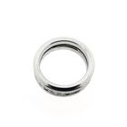 Image 7 of White gold alliance ring with diamonds; 0.75 ct.